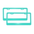 thumbnail image 2 of License Plate Frame With Screw Caps 2 Pack Car Plate Frame Front And Rear Rust-Proof Universal Car Tag Holder Teal, 2 of 8