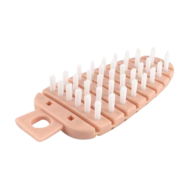 Xihbxyly Cepillo para Frutas y Verduras, Diseño Flexible, Mango Ergonómico, Cerdas Finas y Resistentes, Ranuras Fáciles de Limpiar, Multiusos, Limpieza de Cocina, Orificio de Almacenamiento, Paquete