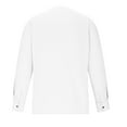 thumbnail image 4 of Honeeladyy Men's Cotton Linen Shirts Business Button Down Shirts Golf Shirts Men Long Sleeve Dress Shirts Fall Shirt #Kd-White-XXL, 4 of 6