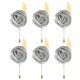 thumbnail image 1 of Uxcell 6 Pcs Ramilletes de Rosa para Novios Pins para Hombres Ceremonia de Boda Aniversario Prom Fiesta Formal, Plata(4.7"x2"), 1 of 7