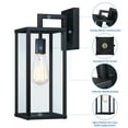 thumbnail image 2 of Outdoor Wall Lantern, 15" Large Exterior Waterproof Wall Sconce Light Fixture, Anti-Rust Black Porch Lights Mount Lighting for Outside, Patio,Front Back House, Garage, Entryway, 2 of 7