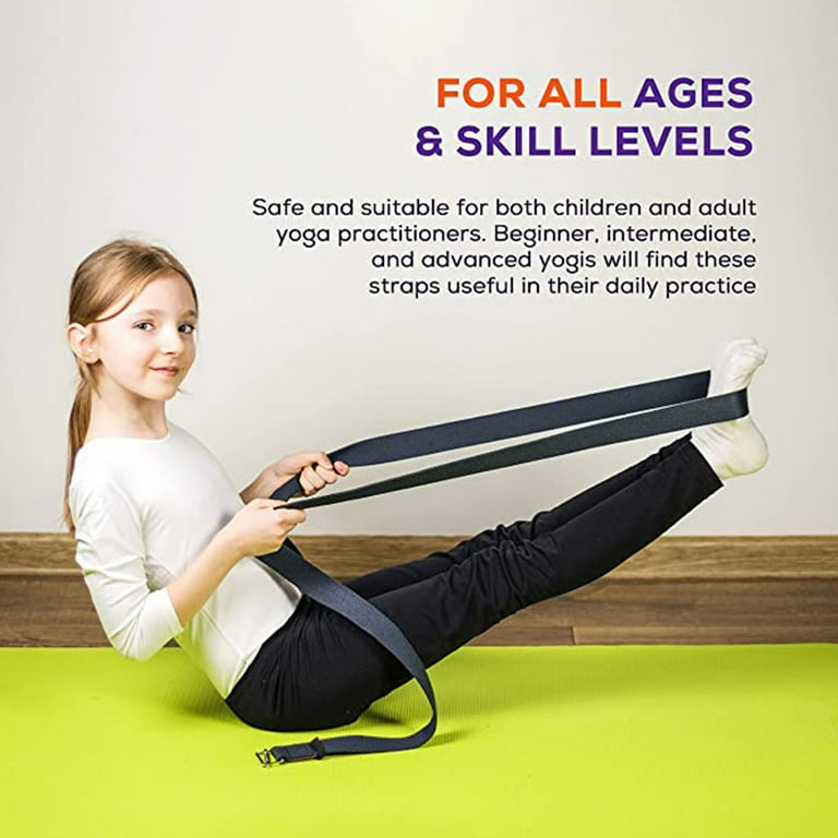 BOB AND BRAD Stretch Strap, 12 Loop Yoga Strap Stretch Restore Multi-Grip  Fitness Pilates Stretching Belt - Bulue (Brand New)