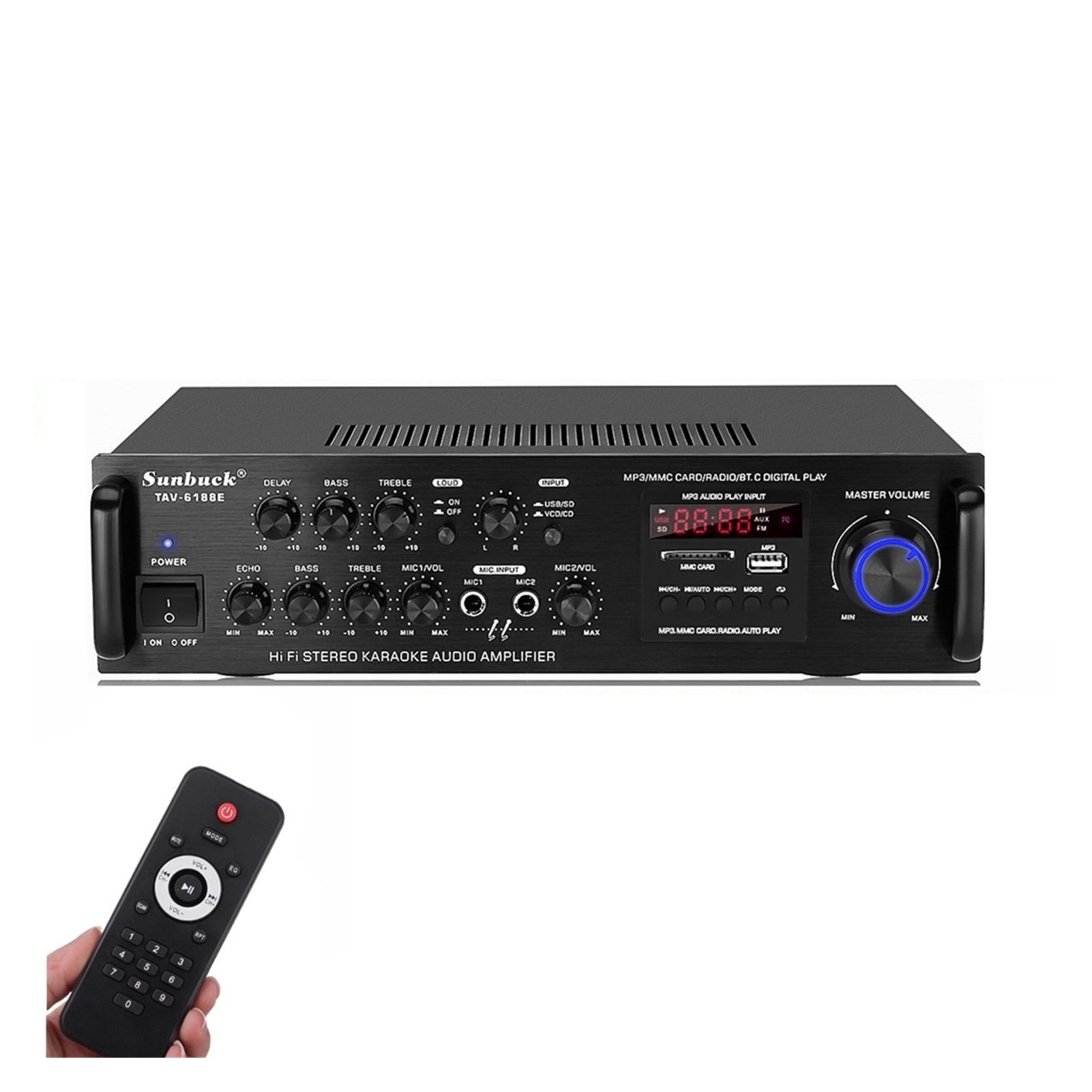 Audioversterker, 40W * 2 AK380 Bluetooth 5.0 HIFI Power versterkers Stereo Home Auto Audio 12 V Digitale Geluidsversterker BAS Muziekspeler Fm Radio voor auto of thuis Audioversterker, 40W * 2 AK380 Bluetooth 5.0 HIFI Power versterkers Stereo Home Auto Audio 12 V Digitale Geluidsversterker BAS Muziekspeler Fm Radio voor auto of thuis