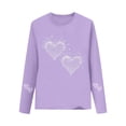 thumbnail image 2 of Blusas y camisas de manga larga con cuello redondo CUHK Top estampado de cuello redondo para primavera y verano Jersey informal Camisa básica de manga larga para niños y niñas Blusa de poliéster para, 2 of 6