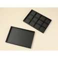 thumbnail image 7 of Unique Bargains 2 Stackable Fabric Jewelry Boxes Organizer Trays with Removable Dividers Black 12 Grid Tray, 7 of 7
