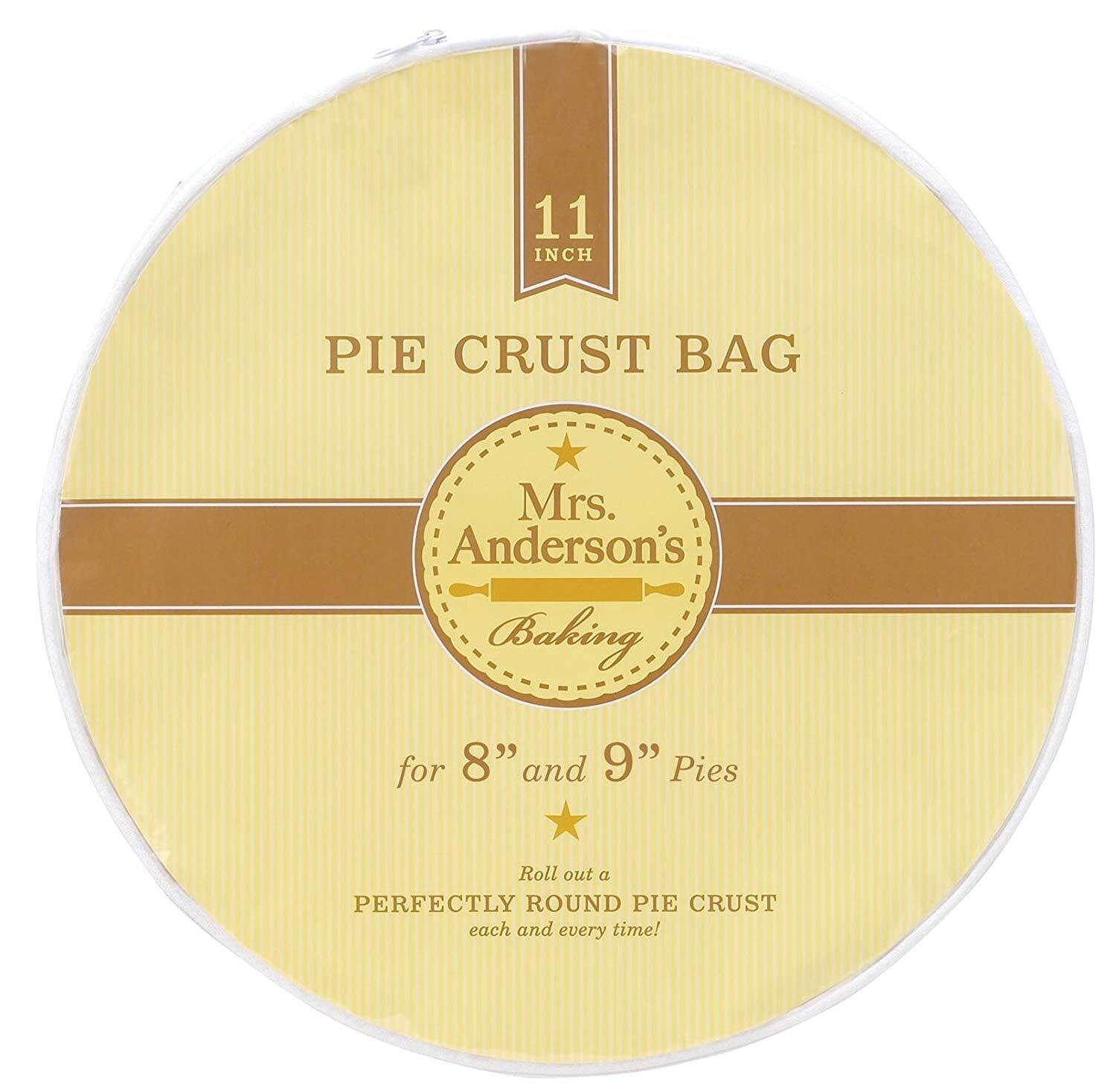 Mrs. Anderson’s Baking Easy No-Mess Pie Crust Maker Bag, 11-Inches