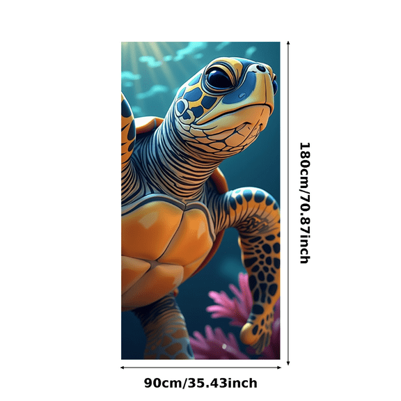 Vivid Sea Turtle Themed Banner Background Party Decors for Underwater Themed Parties Ocean Themed Events Aquatic Celebrations Marine Themed Gatherings