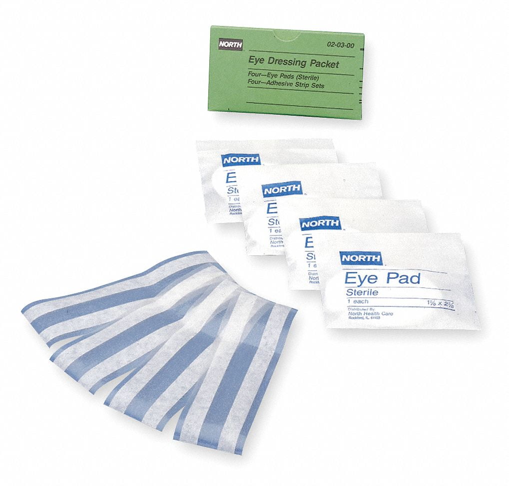 Honeywell North Eye Dressing Pad,Sterile,4 Pads/Strips  020300