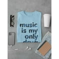 thumbnail image 3 of Music Is My Only Drug T-Shirt Men -Smartprints Designs, Male 3X-Large, 3 of 4