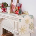 thumbnail image 2 of Christmas Table Runner, Christmas Decorations Snowflake Christmas Runner for Table Seasonal Winter Decor for Indoor Outdoor Party Table Decorations (13'''' x 90''''), 2 of 5
