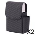 thumbnail image 1 of 2xSoporte Para Encendedor De Cigarrillos, Estuche Rígido, Bolsa Para 20 Cigarrillos, Trenzado, Negro, 1 of 8