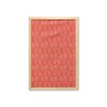thumbnail image 1 of Botanical Wall Art with Frame, Flowering Carnation Blossoms with Leaves and Circles Nature, Printed Fabric Poster for Bathroom Living Room, 23" x 35", Vermilion White, by Ambesonne, 1 of 2