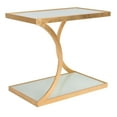 thumbnail image 3 of SAFAVIEH Sullivan Gold Leaf Accent Table Gold / White, 3 of 7