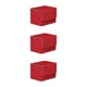 thumbnail image 3 of Vogacara Caja de almacenamiento de tarjetas comerciales Organizador portátil de gran capacidad Estuches para juegos Protectores Contenedor universal Rojo 3piezas Vogacara CBP255155, 3 of 6