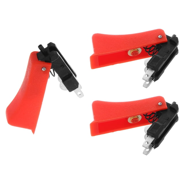 WEUVEB 3pcs Welding Torch Switch For Compact Design Plastic Red For Precise Applications