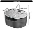 thumbnail image 5 of Large Capacity Automatic Pet Water Bowl Water Dispenser SelfCirculating System Stainless Steel Spouts For Hydrations, 5 of 10