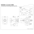 thumbnail image 2 of Kingston Brass KS3035NX Hamilton Single-Handle Three-Way Diverter Valve with Round Trim Kit, Oil Rubbed Bronze, 2 of 4