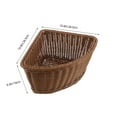 thumbnail image 2 of WEUVEB Handwoven Triangular Corner Basket Light Brown for Wardrobe and Bathroom Storage Organizer, 2 of 6