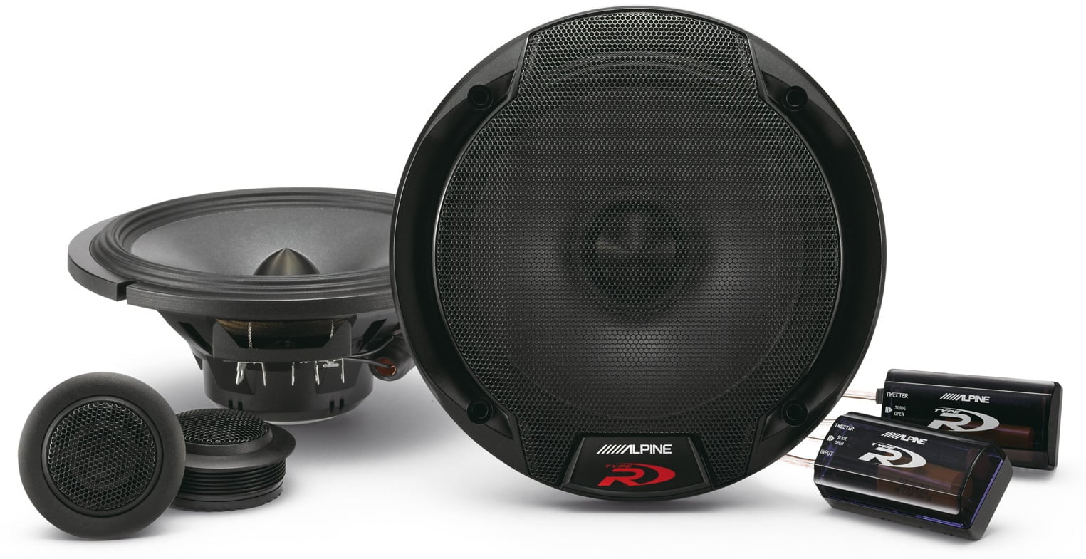 Alpine SPR60C 6.5" 330Watt Car Audio Component Speaker System Pair