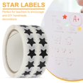 thumbnail image 4 of Rollo de Etiquetas de Estrella Uxcell, Etiquetas Autoadhesivas de Recompensa para Suministros de Maestros de Aula y Manualidades DIY en Negro, 4 of 6