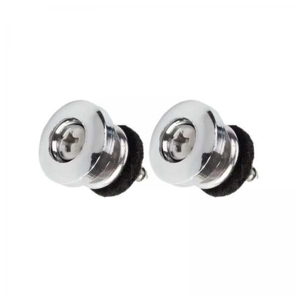 2x2 Piezas De Clavos De Cola De Guitarra, Clavija De Cuerda Profesional, Botón De Bloqueo De Correa De Guitarra, Plateado