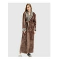 thumbnail image 2 of Unisex Long Toba Albornoz Salón Invierno Otoño Casual Casual Camino Campo de dormir Ropa de dormir Piel transpirable Elástico Housecoat Café XL Vogacara HA011311-15, 2 of 7