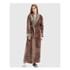 thumbnail image 2 of Unisex Long Toba Albornoz Salón Invierno Otoño Casual Casual Camino Campo de dormir Ropa de dormir Piel transpirable Elástico Housecoat Café XL Yuarrent HA011311-15, 2 of 7