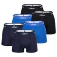 thumbnail image 1 of s.Oliver Calzoncillos para hombre, paquete de 6 - Boxer Briefs, Algodón Stretch Azul L, 1 of 1