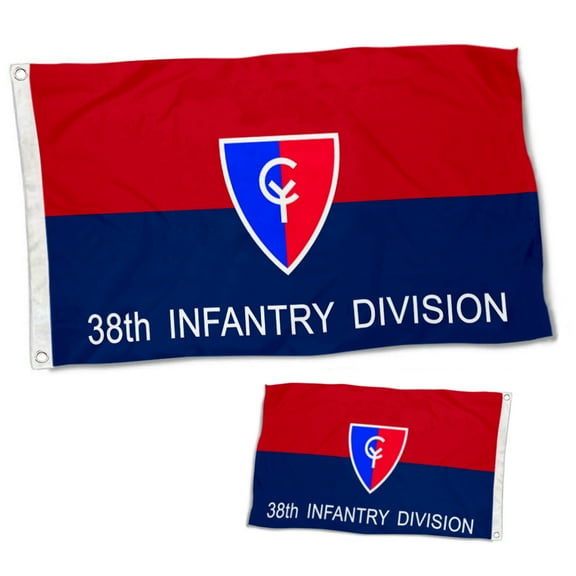 Dutern Double Sided Army 38th Infantry Division Flag Military Banner 3 Ply with Brass Grommets 3x5 Feet