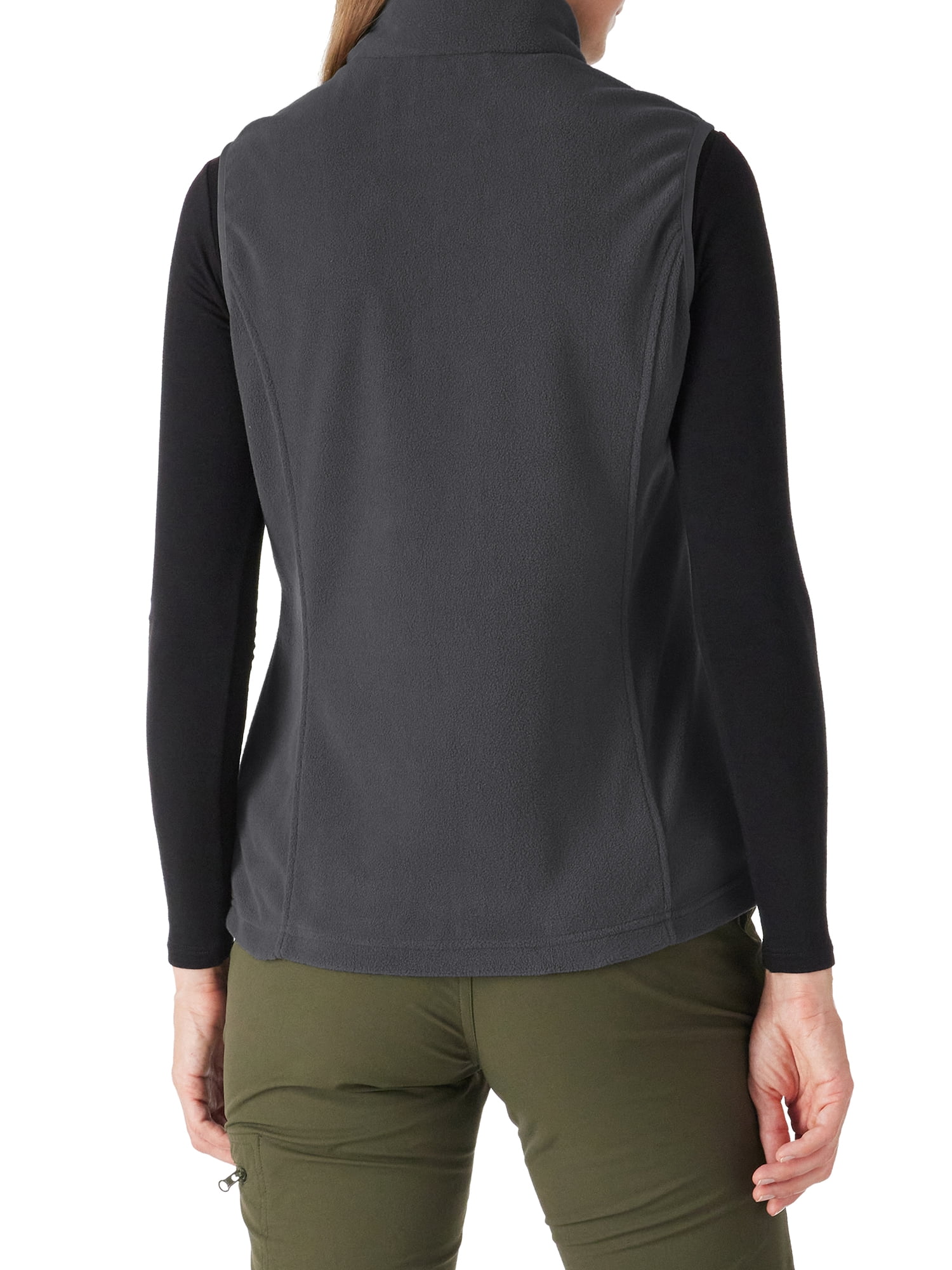 33,000ft Women's Fleece Vest, Zip Up Lightweight Soft Running Vest Outerwear Sleeveless with Pockets