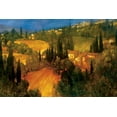 thumbnail image 2 of Craig, Philip 24x17 Gold Ornate Wood Framed with Double Matting Museum Art Print Titled - Hillside - Tuscany, 2 of 4