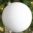 thumbnail image 2 of Northlight 12" Shatterproof Shiny Christmas Ball Ornament - White, 2 of 3