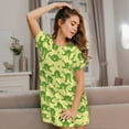 thumbnail image 3 of Naloa Funny Frogs Print Women Nightgowns,Womens Loungewear,Short Sleeve Sleepwear,Comfy Ladies Nightdress, 3 of 6