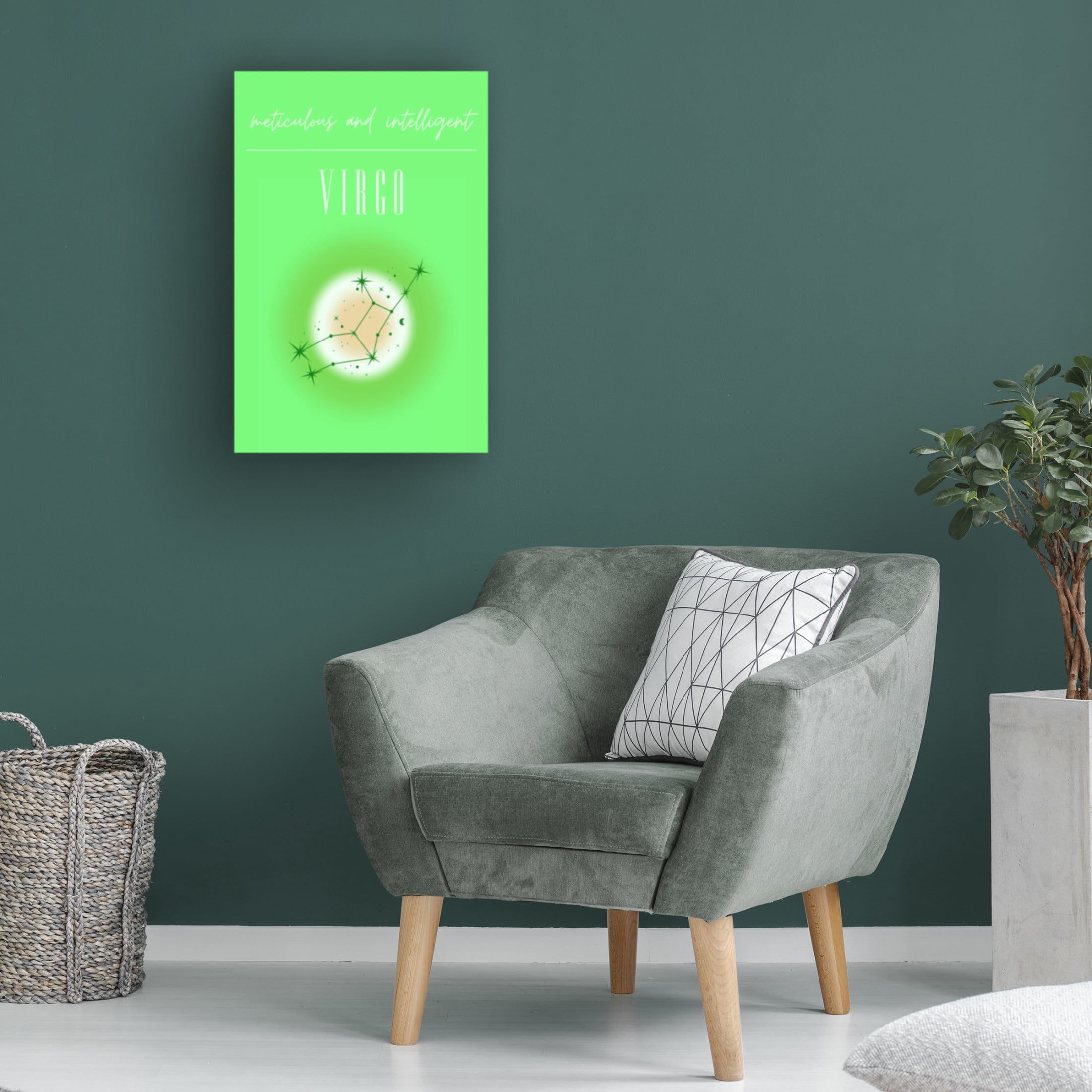 Trademark Fine Art Amelie Virgo Zodiac Print Art Canvas Wall Art