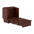 thumbnail image 5 of AFI Marina Twin Solid Wood Murphy Bed Chest with Drawer & Charger, Walnut, 5 of 8