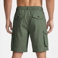 thumbnail image 5 of Men's Survivor Belted Cargo Short-Reg Men's Heavy Duty Cargo Shorts with Adjustable Belt Loop and Multiple Pockets, Durable Cotton Blend for All Day Wear Army Green L, 5 of 8