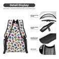 thumbnail image 4 of Yiaed Colorful Numbers Print School Backpack College Backpack Daypacks for Students High School Spacious and Durable Daypack for Work and Travel-One Size, 4 of 6
