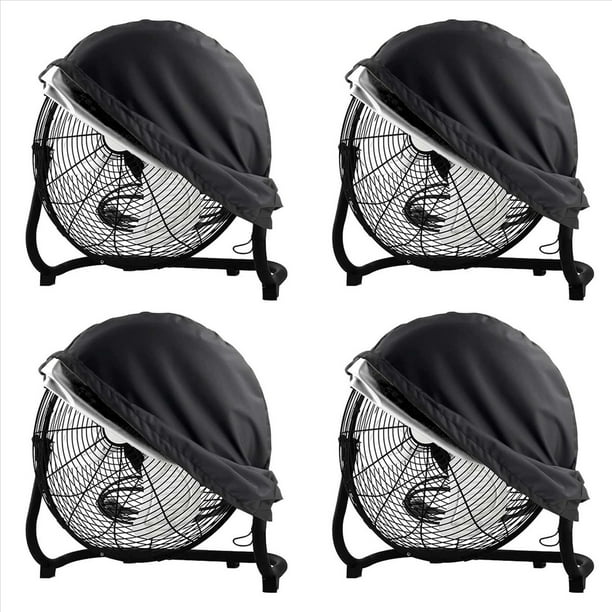 4X Cubierta para Ventilador Industrial, Cubierta Impermeable y Prueba Polvo, Cubierta Resistente para Ventilador Piso para Exteriores, para Ventilador Eléctrico para Exteriores