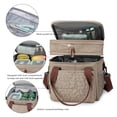thumbnail image 5 of SPEKSEE Lunch Bag for Women Men, Expandable Large Adult Insulated Lunch Box for Work, Leakproof Double Deck Lunch Box Cooler Tote Bag with Removable Shoulder Strap, 5 of 8