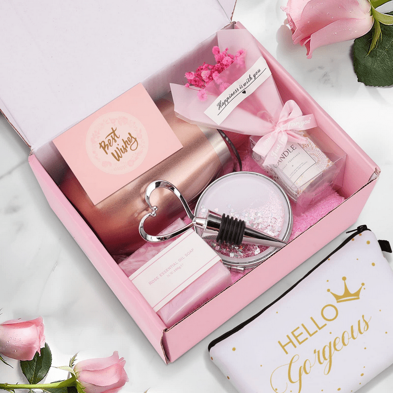 Gifts Box for Women Unique Self Care for Mom Best Friend Stainless Steel  Basket Female Her Sister Girlfriend Wife Personalized Thinking of You