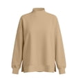 thumbnail image 4 of Enjoytime Women's Mock Neck Sweatshirt Long Sleeve Side Slit Pullover Top Fall Winter Loose Trendy Casual Sweatshirts, 4 of 8