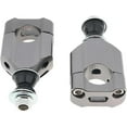 thumbnail image 3 of 2pcs 1 1/8" 28mm Motorcycle Handlebar Mount Riser Clamp Aluminium Machined Left Right for HandleBar(Silver), 3 of 5