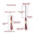 thumbnail image 3 of Gato Hidráulico 8 Ton Para Plumas 3 Ton Thorn Tools Rojo, 3 of 5