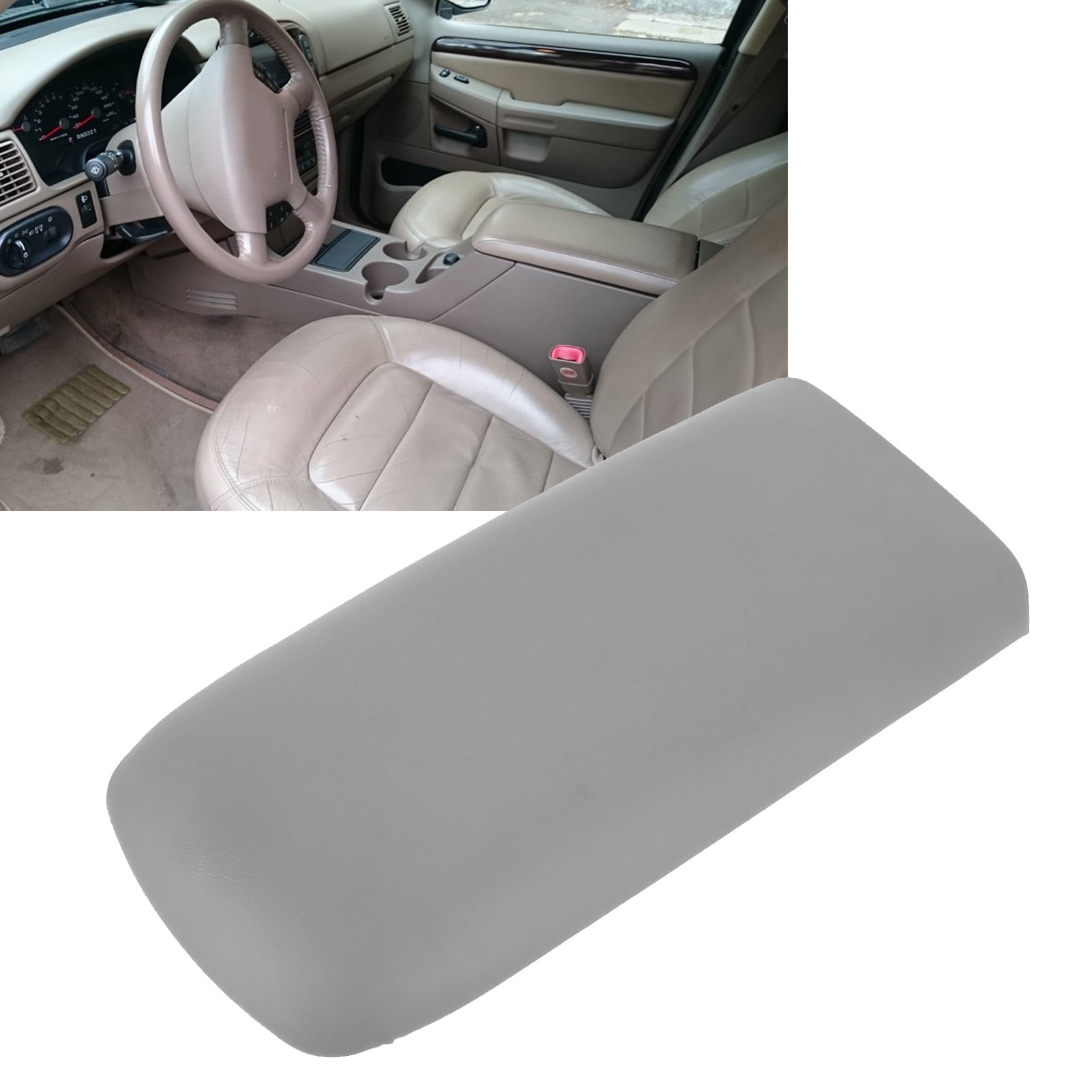 Gray Vinyl Center Console Lid Cover For 2013-2018 Ram 1500/2500/3500 | Armrest Skin 4 thumbnail image
