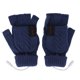 thumbnail image 2 of Guantes Azul USB Doble Cara Calefacción Punto Invierno Cálido Guantes Sin Dedos Decoración Regalos, 2 of 5