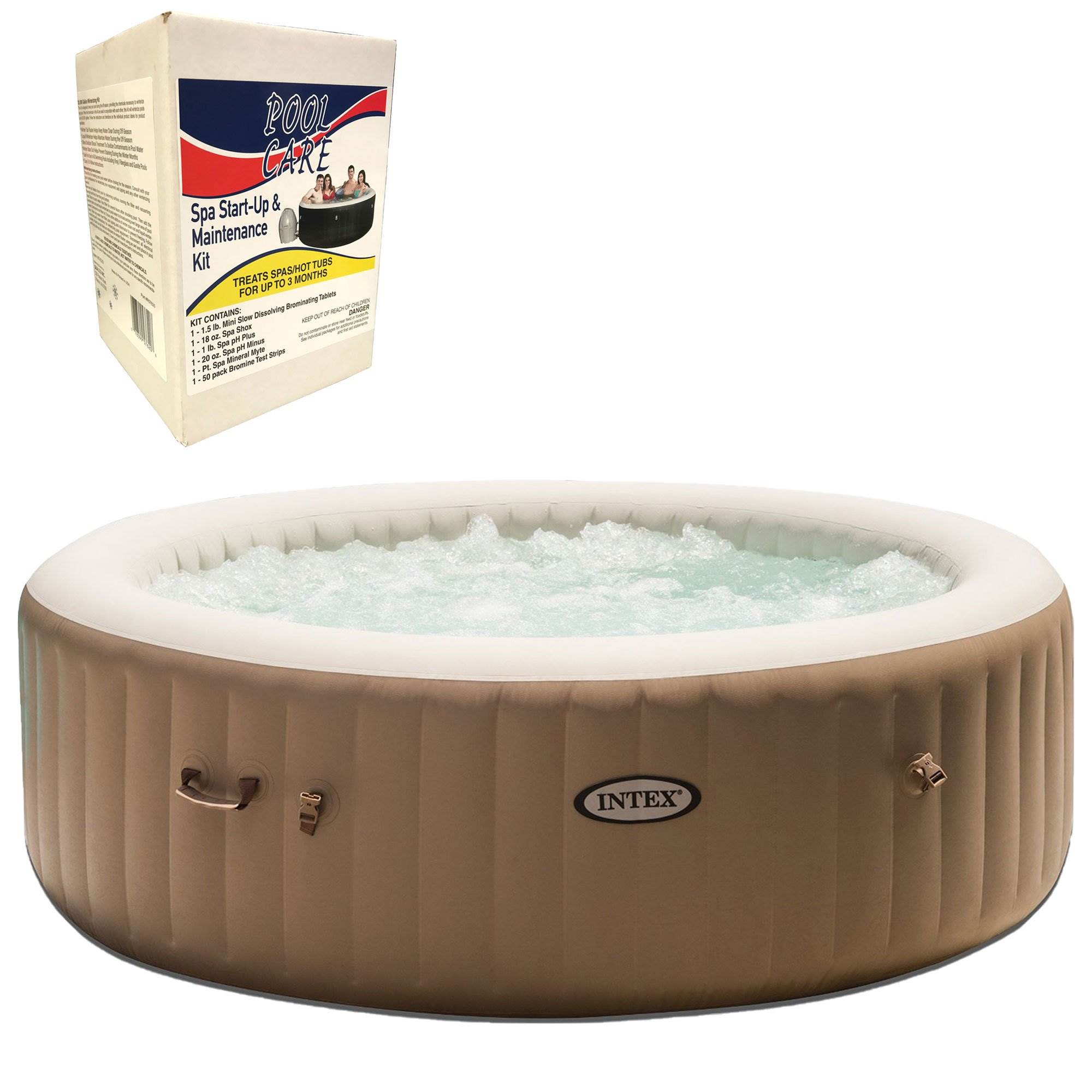 Intex Inflatable Pure Spa 6 Person Qualco 3 Month Chemical Maintenance Kit Walmart Com Walmart Com