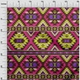 thumbnail image 3 of oneOone Georgette Viscose Fuschia Pink Fabric African Aztech Craft Projects Decor Fabric Printed By The Yard 42 Inch Wide, 3 of 4