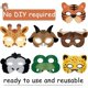 thumbnail image 3 of Máscaras de animales Suministros para fiestas Máscaras de animales para niños Tema de safari en la jungla Suministros para fiestas de disfraces de cumpleaños, 3 of 4