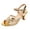 Gold, variant on Rokment Sparkling Rhinestones Metallic Lace Patchwork Dressy Sandals for Women Bride Wedding Elegant Leather Open Toe High Heels Latin Ballet Dance Dress Shoes Summer Gold Size 6