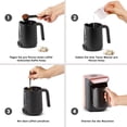 thumbnail image 4 of KARACA Cafetera turca Oro Rosa 5 tazas Capacidad Mucha espuma, 535W, 4 of 9